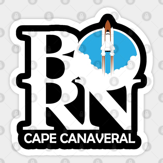 BORN Cape Canaveral Sticker by IndianHarbourBeach